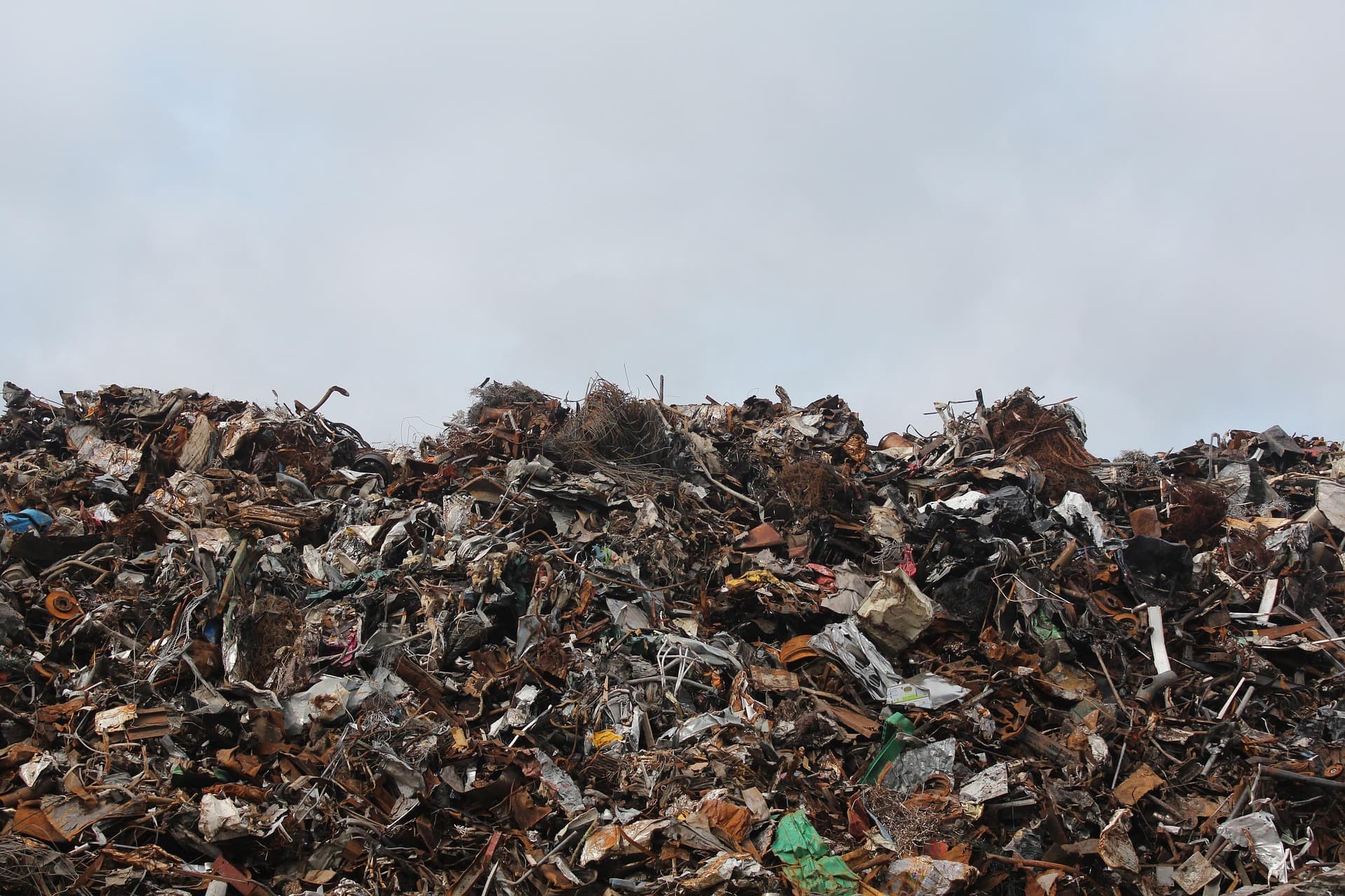Junk pile before haul